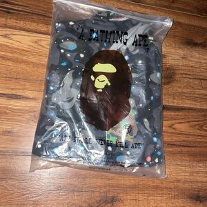 A Bathing Ape Men's Black Zip Up Sweater